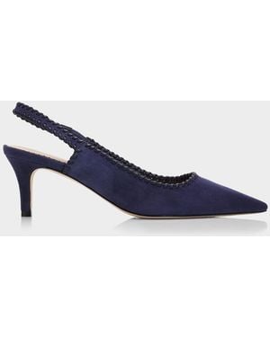 Cinq À Sept Sylvie 65Mm Suede Slingback Pumps - Blue