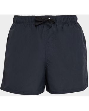 Givenchy Apos;S Short-Length Solid Nylon Swim Trunks - Blue