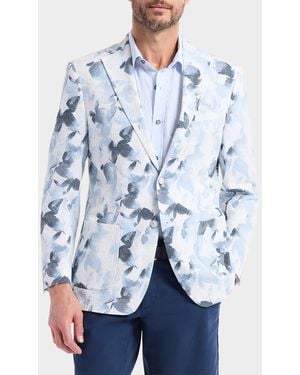 Robert Graham Apos;S Penhale Floral Woven Sport Coat - Blue