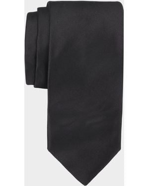 Canali Apos;S Solid Silk Tie - Black