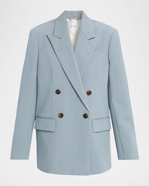 A.L.C. Calla Oversized Tailored Jacket - Blue
