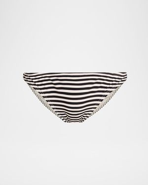 Nili Lotan Striped Bikini Bottoms - White