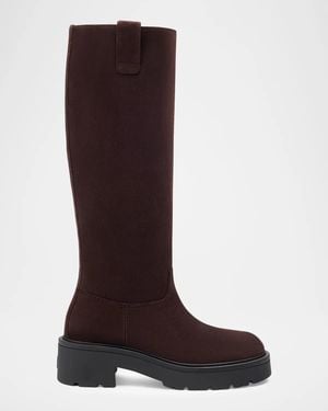 Stuart Weitzman Ren 20Mm Suede Knee-High Boots - Brown
