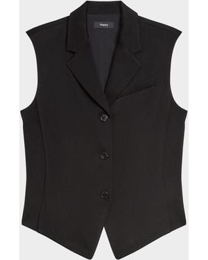 Theory Notch-Lapel Vest - Black