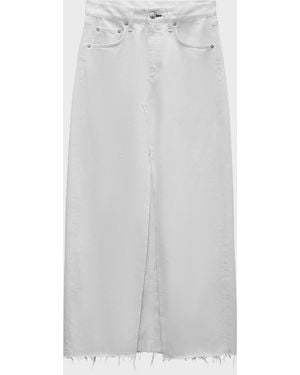 Rag & Bone Avery Denim Maxi Skirt - Multicolor
