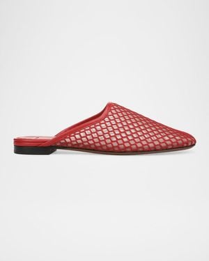 Vince Dakota Ii Mesh Mules - Red