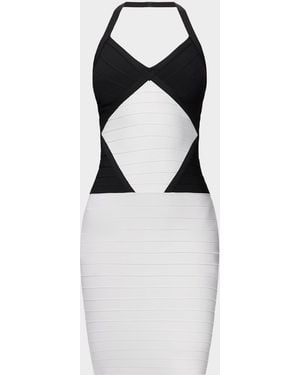 Hervé Léger The Opening Night Knee-Length Dress - Multicolor