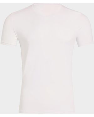 Commando Apos;S Premier Stretch-Cotton V-Neck Undershirt - White