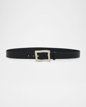 Rag & Bone Waverly Leather Belt - Black