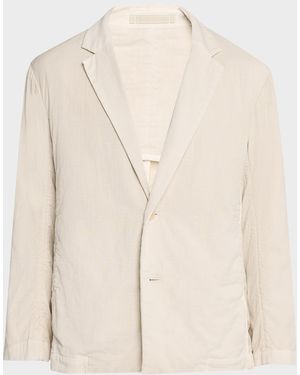 IM MEN Apos;S Pigment Cotton Single-Breasted Sport Coat - Natural