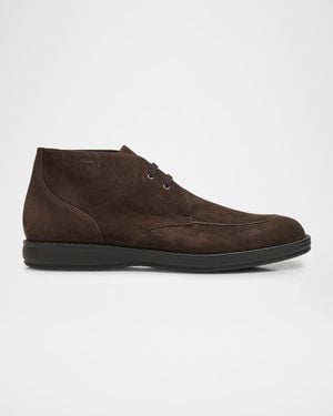 Brioni Apos;S Journey Suede Desert Boots - Brown