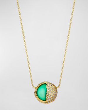Syna 18K Cosmic Eclipse Necklace - White