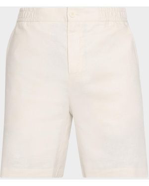 Bugatchi Apos;S Aerolinen Drawstring Shorts - Gray