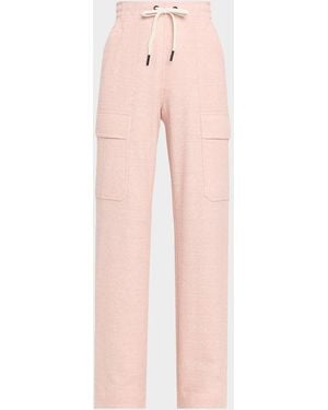 Moncler Grenoble Drawstring Cargo Sweatpants - Pink