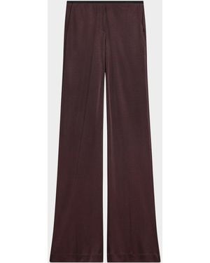 Helmut Lang Straight-Leg Fluid Pull-On Pants - Black