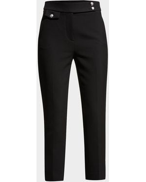 Veronica Beard Renzo Straight-leg Pants - Black