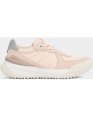 Moncler City Trek Leather Low-Top Sneakers - Natural