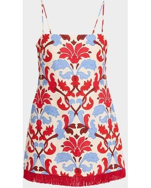 Cara Cara Valencia Printed Mini Dress - Red