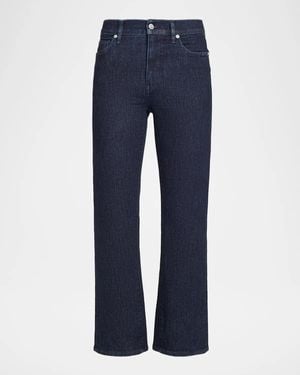 Veronica Beard Milla Slim Straight-Leg Crop Jeans - Blue