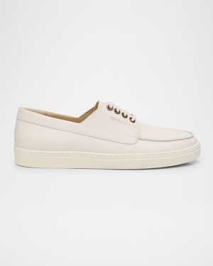 Stuart Weitzman Apos;S Bristol Leather Boat Shoes - White