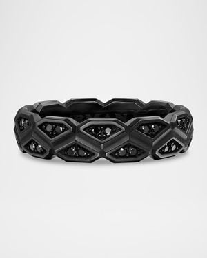David Yurman Hex Band Ring - Black