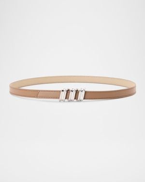 Loewe Reversible Coil Belt - White
