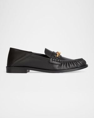 Balmain Apos;S Leather Loafers - Black