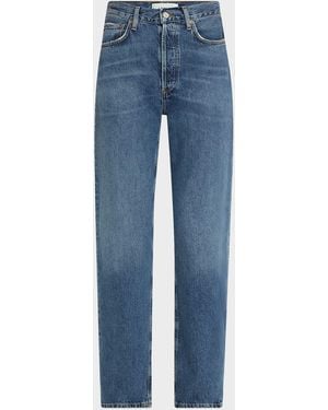 Agolde 90S Pinch Waist Long Jeans - Blue