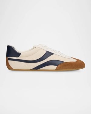 Stuart Weitzman Vander Suede Low-Top Sneakers - Multicolor