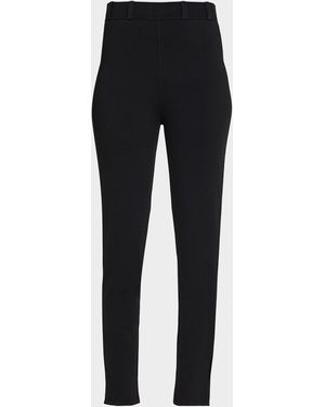 Alaïa Belt-Loop Ankle Leggings - Black