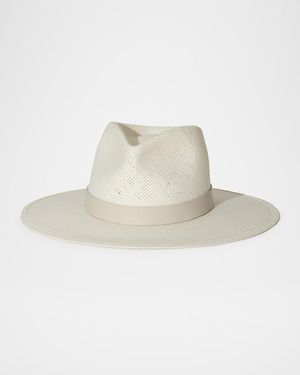 Janessa Leone Zoe Packable Fedora - White