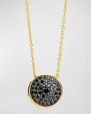 Syna 18K Cosmic Reversible Moving Pendant Necklace With Diamonds - White