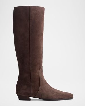 Rag & Bone 35Mm Joni Suede Knee-High Boots - Brown