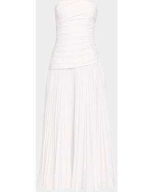 Jonathan Simkhai Arie Strapless Cotton Midi Dress - Natural