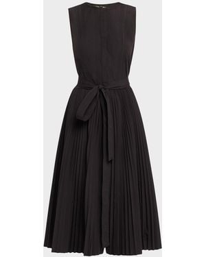 Kobi Halperin Fleur Belted Midi Dress - Black