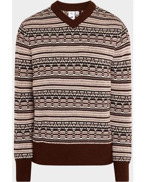 PUMA X The Brooklyn Circus V-Neck Sweater - Brown