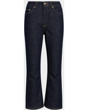 Cinq À Sept Stevie Cropped Kick-Flare Jeans - Blue