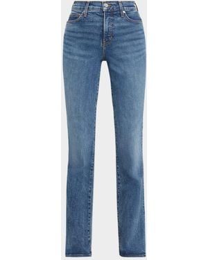 Veronica Beard Beverly High-Rise Skinny Flare Jeans - Blue