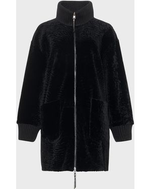 Gorski Reversible Lamb Shearling Jacket - Black