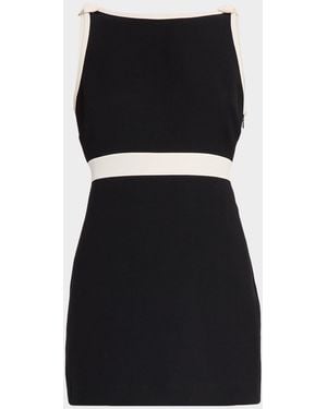 LoveShackFancy Catrice Backless Tailored Mini Dress - Black