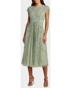 Mac Duggal Embellished A-Line Cocktail Dress in Black