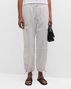 Cinq À Sept Nitsan Tie-Cuff Cargo Pants - Gray