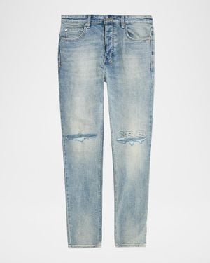 Ksubi Apos;S D-Chitch Astral Distressed Straight-Leg Jeans - Blue