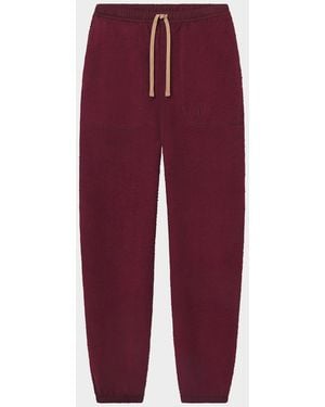 Lunya Silksweats Reversible Sherpa-Lined Sweatpants - Purple