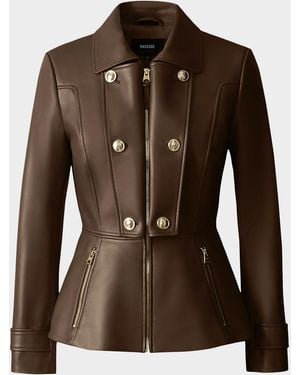 Mackage Barbara Leather Jacket - Brown