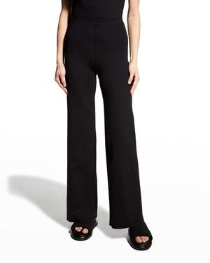 Commando Neoprene Wide-Leg Pants - Black