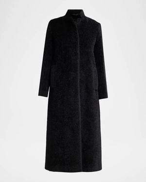 Cinzia Rocca Icons Wool &Amp; Alpaca-Blend Longline Coat - Black