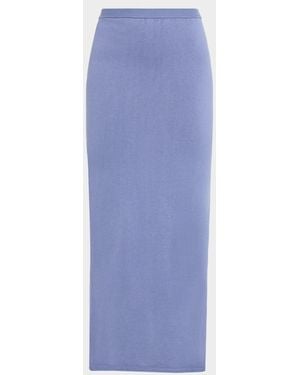 SABLYN Luna Knit Pencil Skirt - Blue