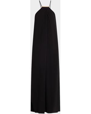 Lenny Niemeyer Halter Detailed Maxi Dress - Black