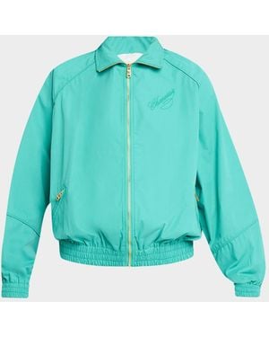 Willy Chavarria Ruff Rider Zip Track Jacket - Blue